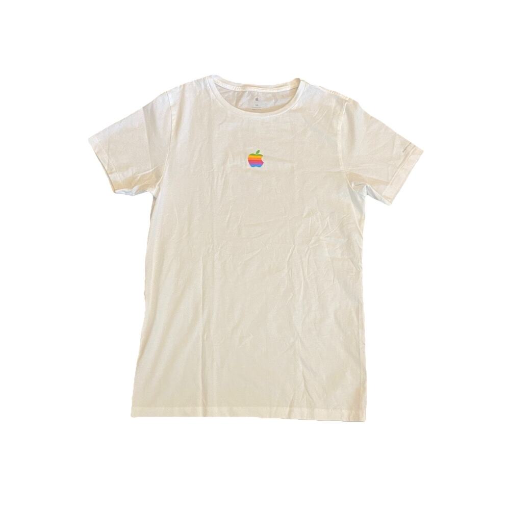 Apple Park Visitor Center - Original Rainbow Apple Logo T-shirt Size XS